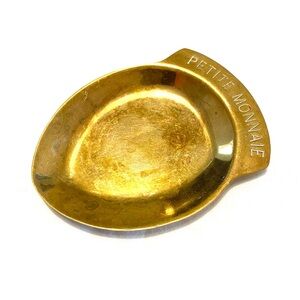 Vintage Brass “Petite Monnaie” Pocket Change Dish Trinket & Key Holder